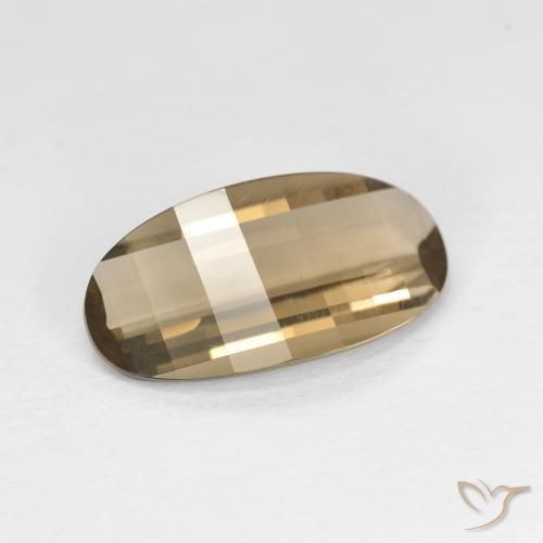 2.42克拉天然烟晶，椭圆形，VVS