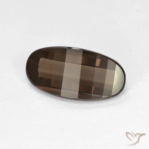 2.85ct 天然 中褐色 烟晶, 椭圆形, VVS