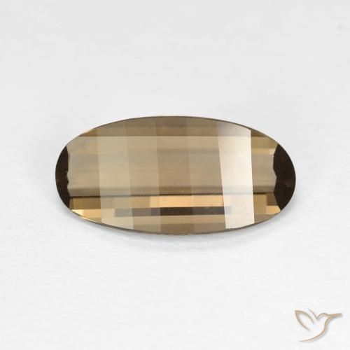 2.28ct 天然 淡摩卡 烟晶, 椭圆形, VVS