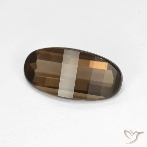 2.78ct 天然 巧克力棕 烟晶, 椭圆形, VVS