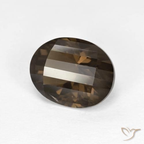 2.54ct 天然 中褐色 烟晶, 椭圆形, VVS