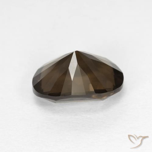 2.54克拉天然烟晶，椭圆形，VVS