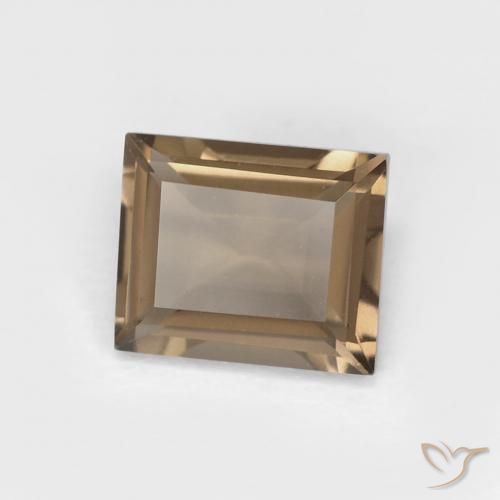0.87克拉天然烟晶，狭长方形，VVS