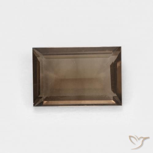 1.43ct 天然 暖棕 烟晶, 狭长方形, VVS