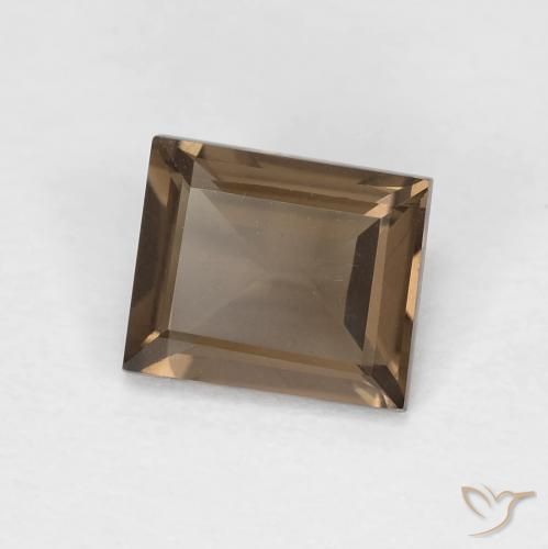 0.87克拉天然烟晶，正方形，VVS