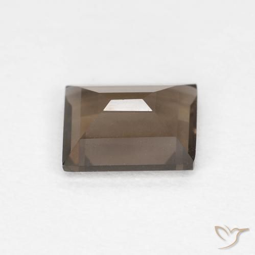 0.82克拉天然烟晶，狭长方形，VVS