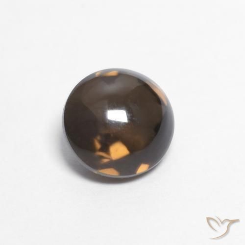 0.88克拉天然烟晶，圆形的，透明