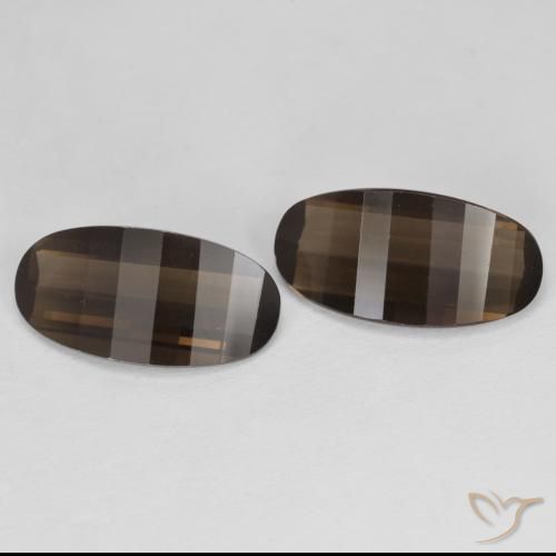 4.94克拉天然烟晶，椭圆形，VVS