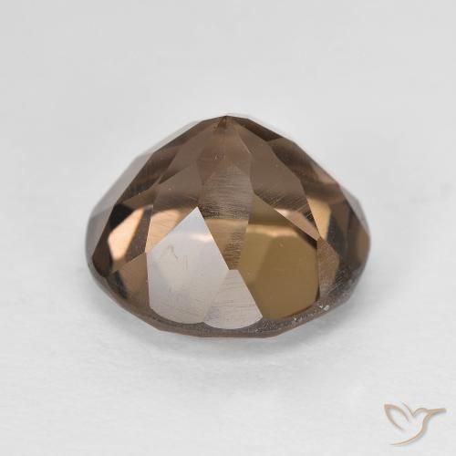 5.06克拉天然烟晶，圆形的，VVS-VS