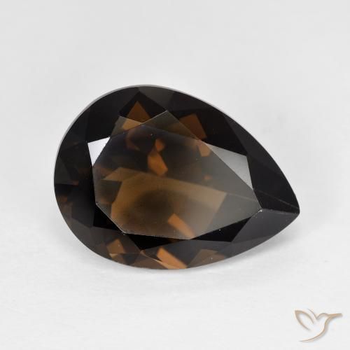 5.84克拉天然烟晶，梨形，VVS-VS