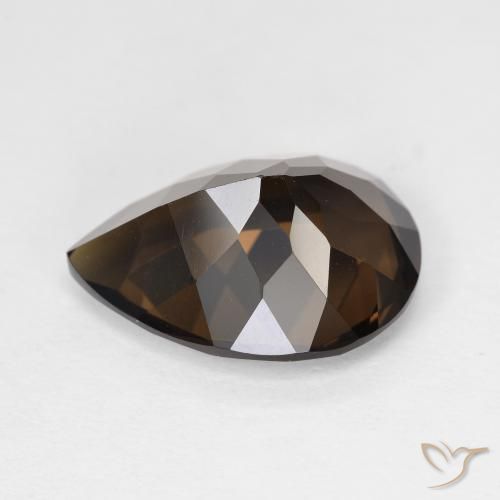 5.84克拉天然烟晶，梨形，VVS-VS