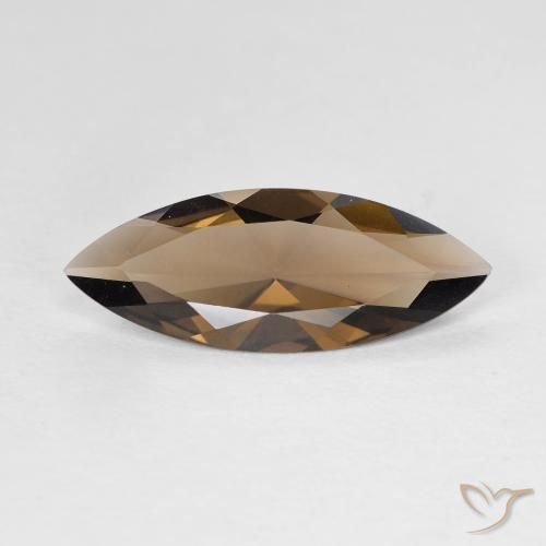 2.34ct 天然 暖棕 烟晶, 榄尖形, VS