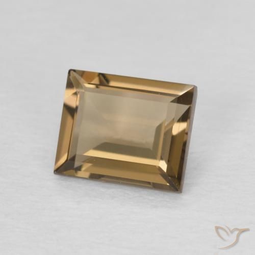 0.91克拉天然烟晶，狭长方形，VVS