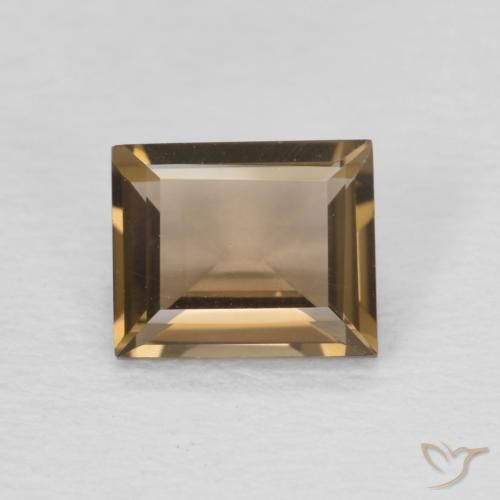 0.87克拉天然烟晶，狭长方形，VVS