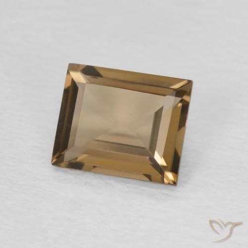 0.87克拉天然烟晶，狭长方形，VVS