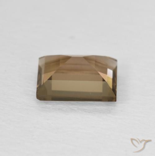 0.87克拉天然烟晶，狭长方形，VVS