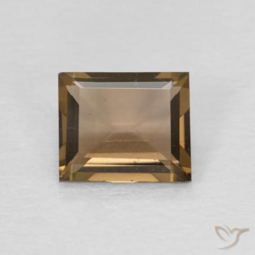 0.89克拉天然烟晶，狭长方形，VVS