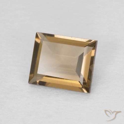 0.89克拉天然烟晶，狭长方形，VVS