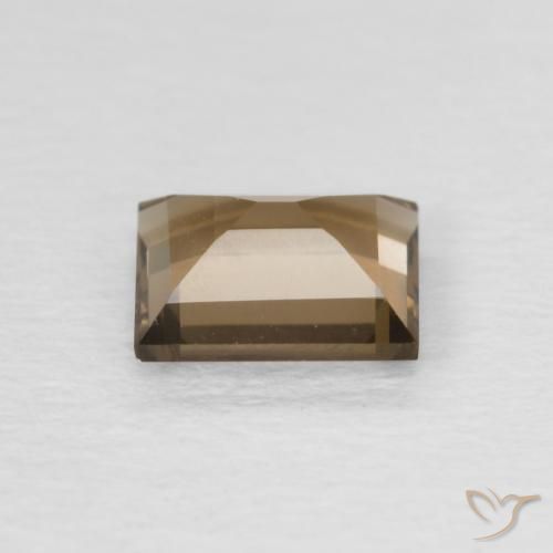 0.89克拉天然烟晶，狭长方形，VVS