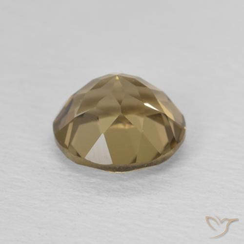 1.26克拉天然烟晶，圆形的，VVS