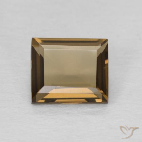 0.85克拉天然烟晶，狭长方形，VVS
