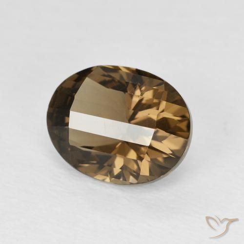 2.58克拉天然烟晶，椭圆形，VVS-VS