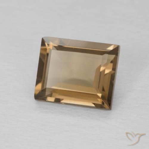 0.89克拉天然烟晶，狭长方形，VVS