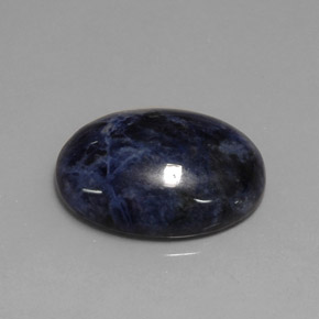11.75克拉天然方钠石，椭圆形切割，20.2×15.1毫米，不透明