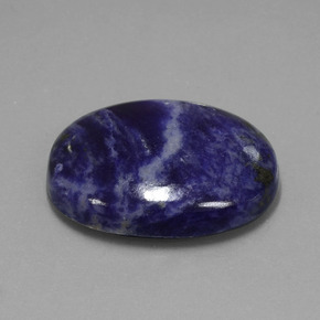40.90克拉天然方钠石，椭圆形切割，30.2×23.3毫米，不透明
