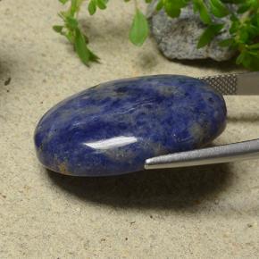 35.72克拉天然方钠石，椭圆形切割，29.8×20.9毫米，不透明