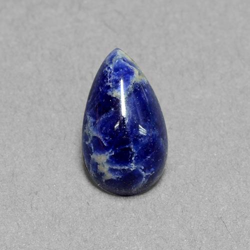 1.65克拉天然方钠石，梨形，11.1×6.5毫米，不透明