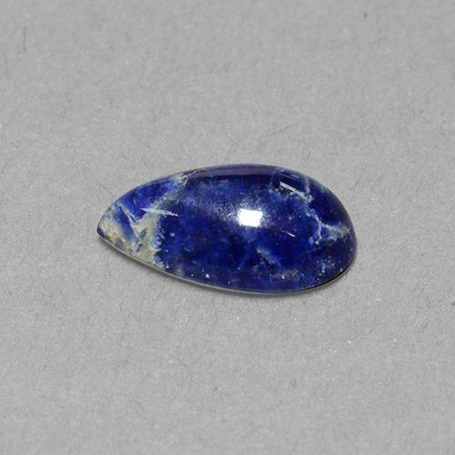 1.65克拉天然方钠石，梨形，11.1×6.5毫米，不透明