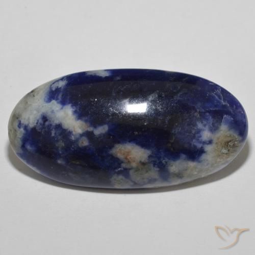 23.22ct 天然 海军蓝 方钠石, 椭圆形, 不透明