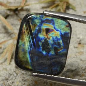 6.03克拉天然光谱石，垫形剪裁，不透明