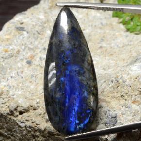 20.21克拉天然光谱石，梨形，不透明