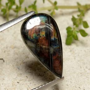 2.41克拉天然光谱石，梨形，不透明