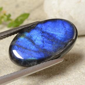 5.19克拉天然光谱石，椭圆形切割，不透明