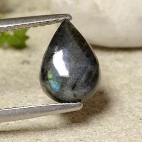 1.52克拉天然光谱石，梨形，不透明