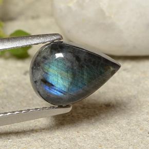 1.52克拉天然光谱石，梨形，不透明