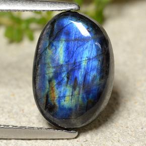 2.95克拉天然光谱石，椭圆形切割，不透明