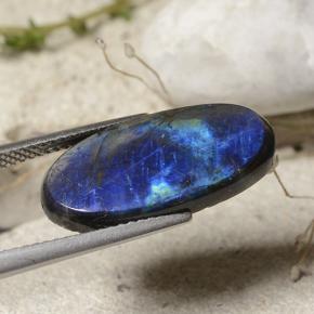 5.96克拉天然光谱石，椭圆形切割，不透明