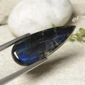 4.92克拉天然光谱石，梨形，不透明