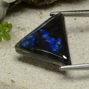 4.53克拉天然光谱石，胖三角形，不透明