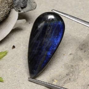 5.40克拉天然光谱石，梨形，不透明