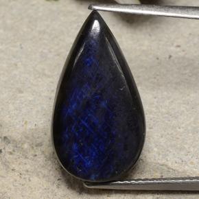 6.53克拉天然光谱石，梨形，不透明