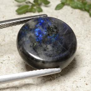 6.72克拉天然光谱石，圆形切割，不透明