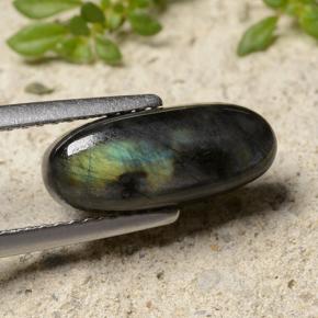 2.84克拉天然光谱石，椭圆形切割，不透明