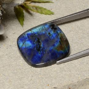 7.14克拉天然光谱石，垫形剪裁，不透明