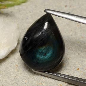 3.05克拉天然光谱石，梨形，不透明