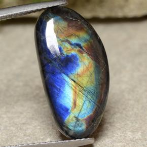 5.82克拉天然多色光谱拉长石，异形，21×10.8毫米，不透明